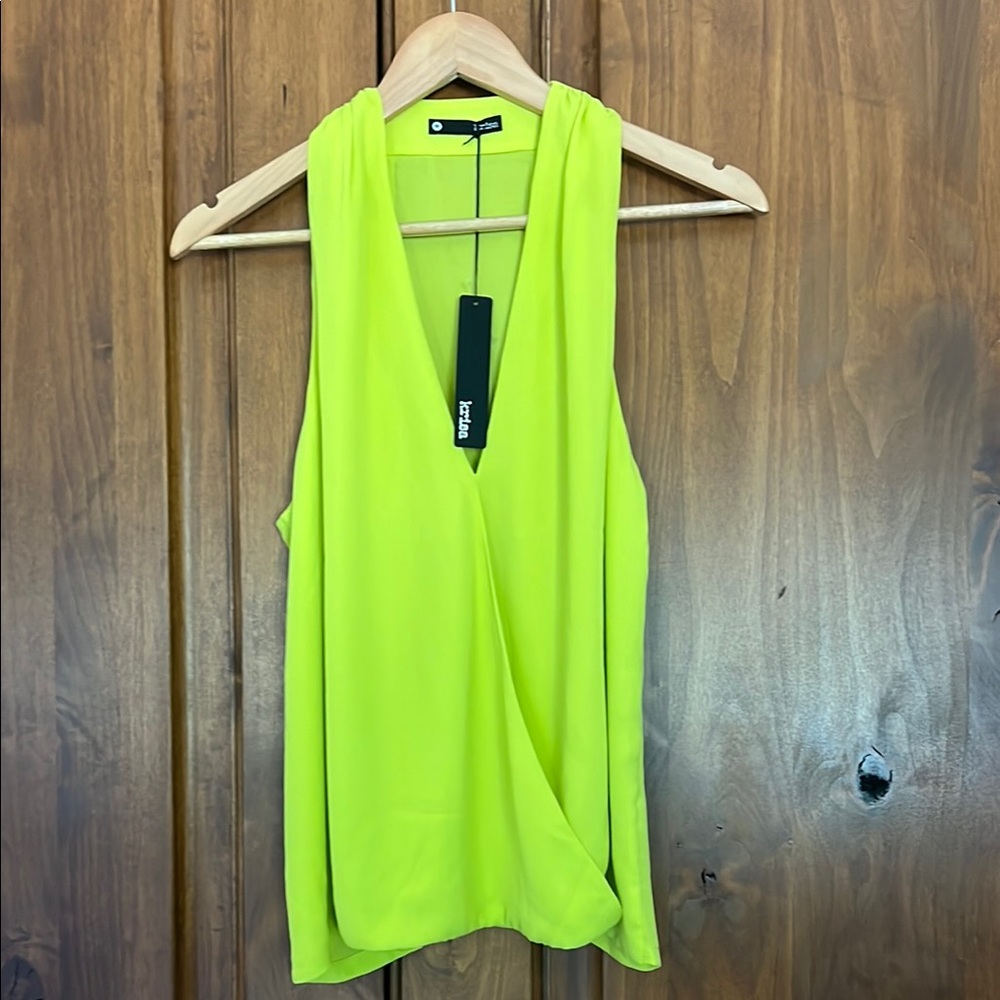 Chic Bright Yellow Sleeveless Top